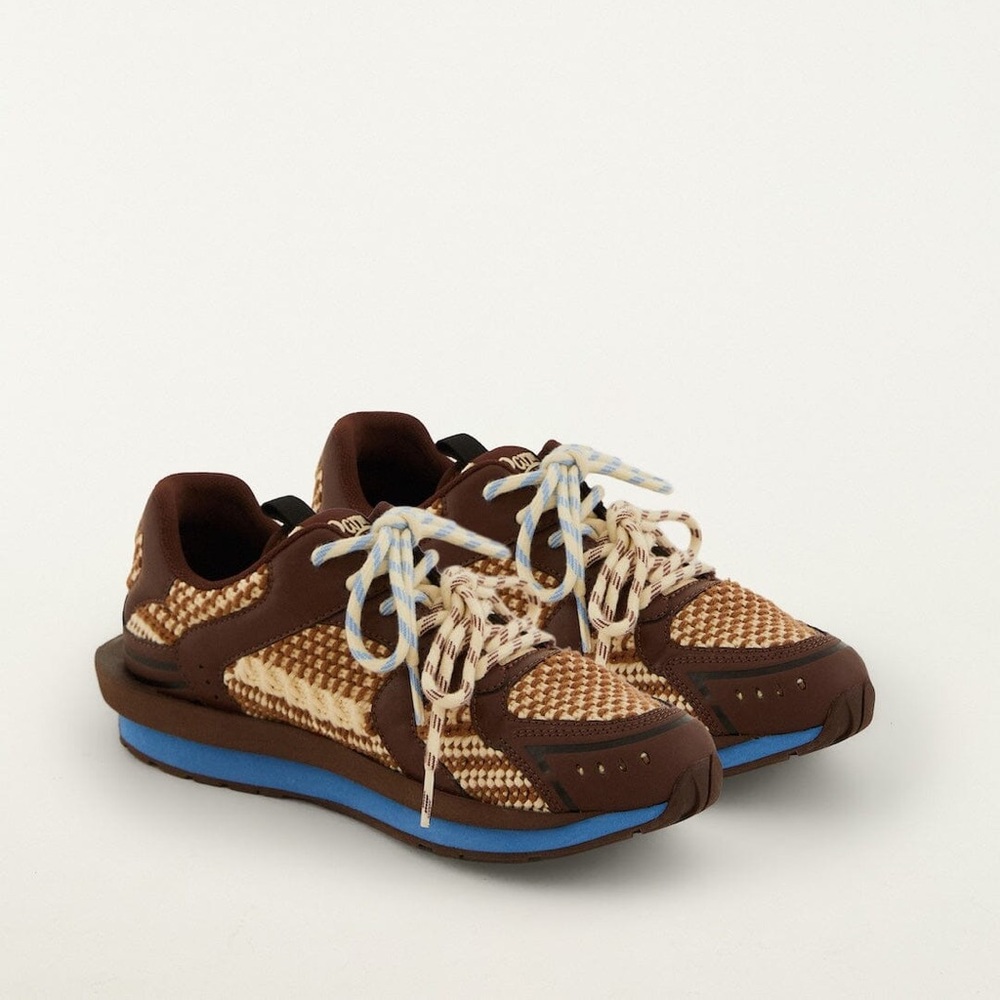FARM Rio Brown and Blue Women's Sneakers